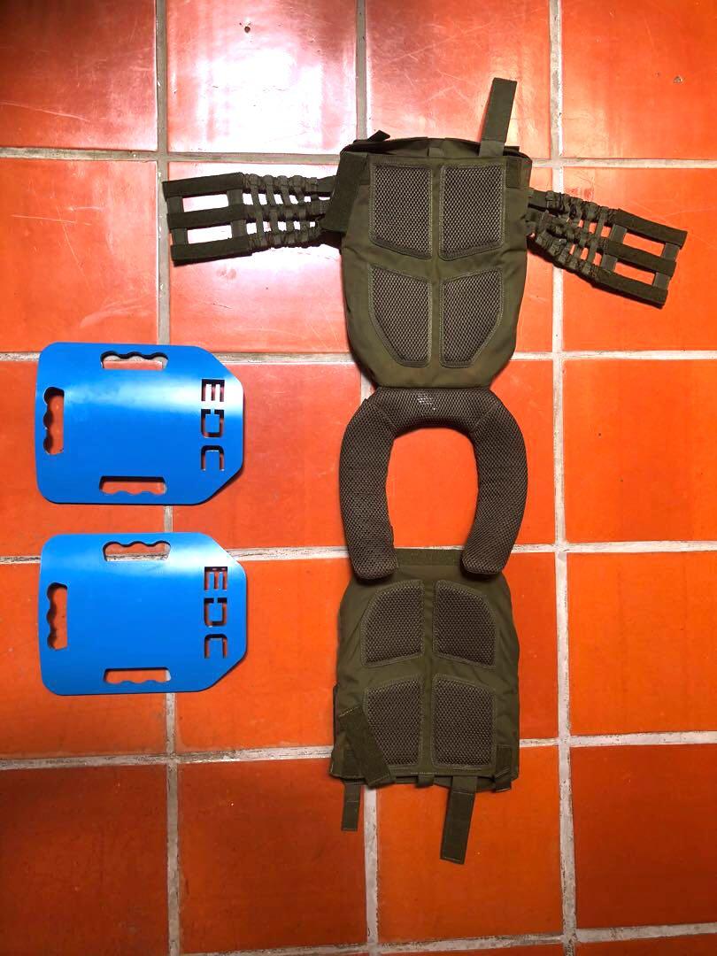 5.11 Tactec Plate Carrier and EDC plates (OD Green), Sports Equipment