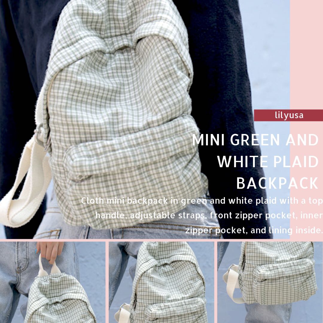 Brandy melville plaid backpack store