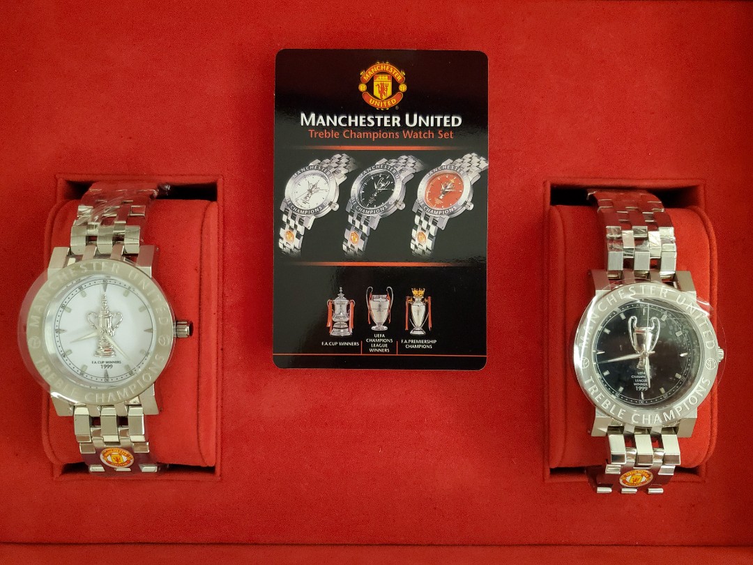 マンチェスターユナイテッド 1999 3冠記念腕時計 - 時計