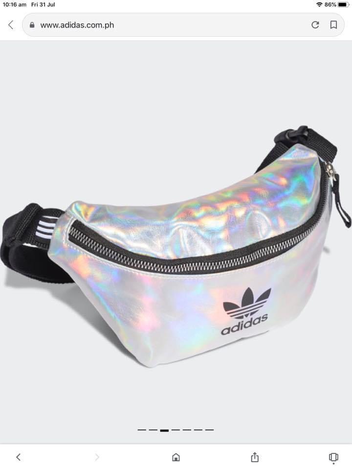 adidas originals iridescent belt bag