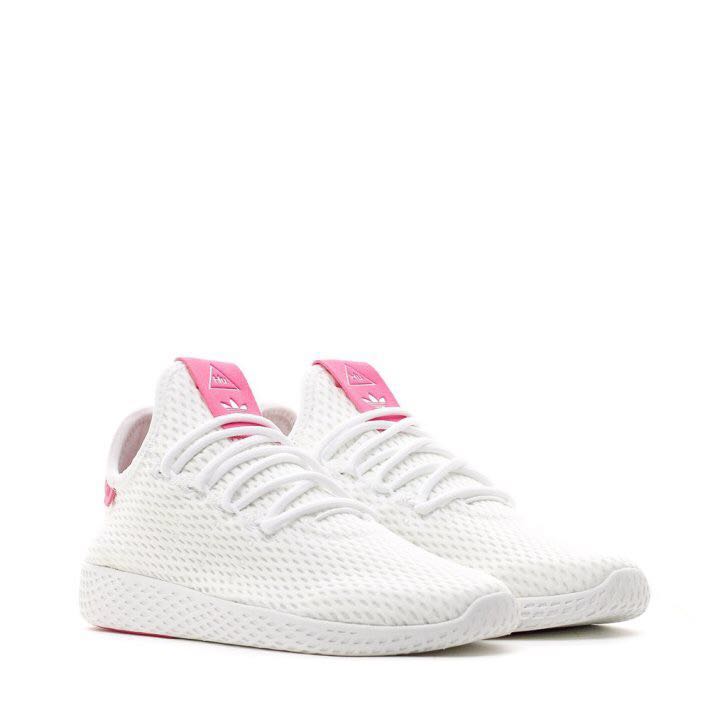 Adidas originals pharrell williams sale tennis hu trainers in pink