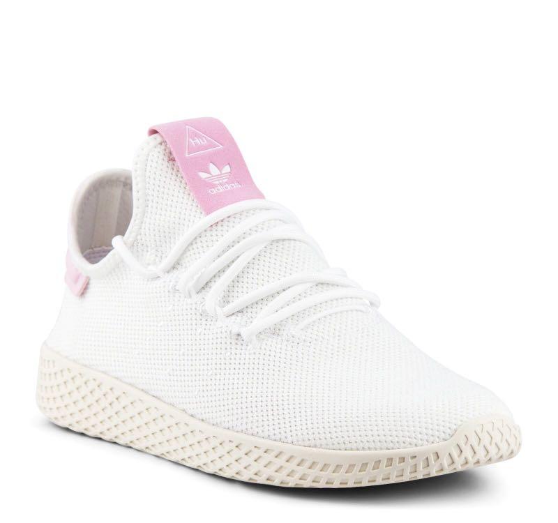 Adidas originals pharrell williams tennis hu trainers in pink cheap
