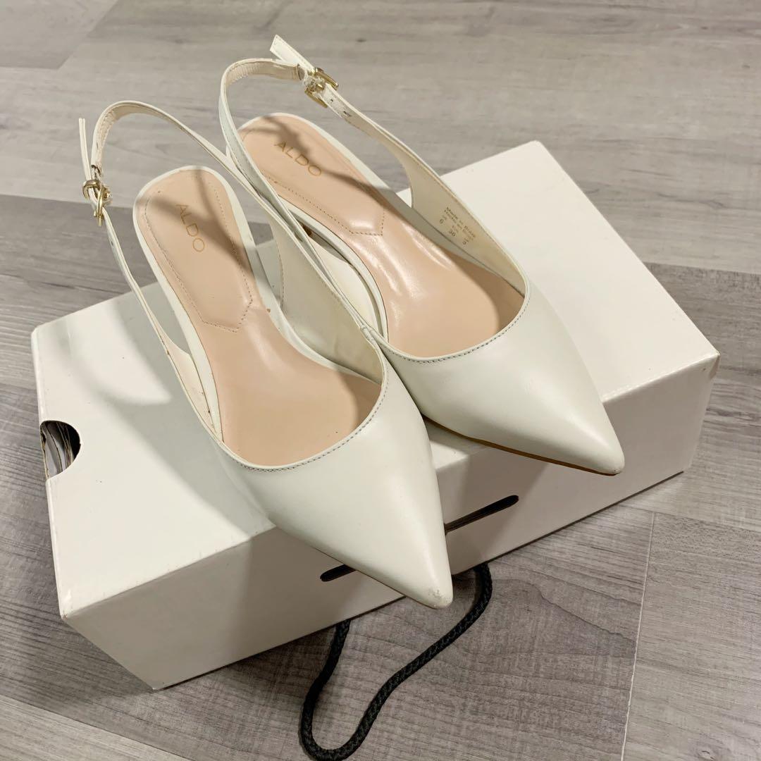 very white heels