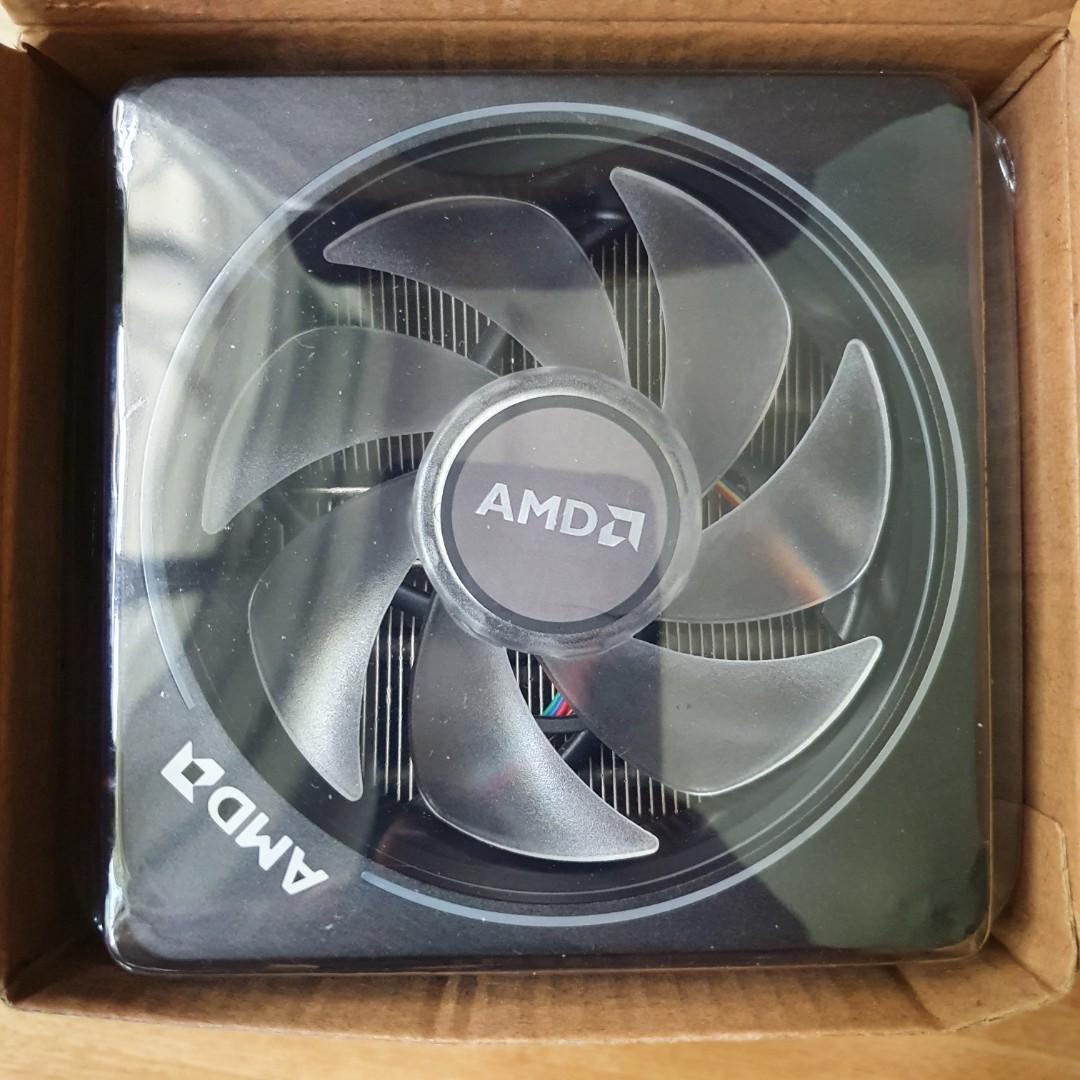 AMD prism wraith RGB fan heatsink, Computers & Tech, Parts ...