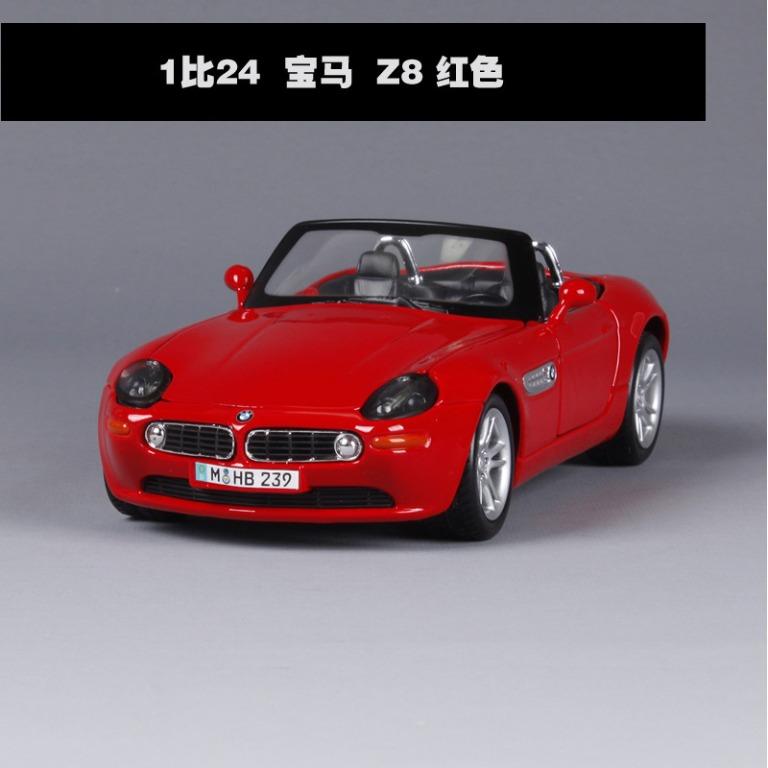 阿米格amigo 寶馬bmw Z8 1 24 紅色 黑色maisto 美馳圖合金車模型車禮物玩具 興趣及遊戲 玩具 遊戲類 Carousell