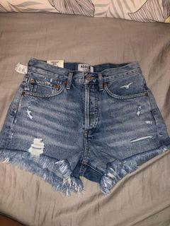 Aritzia Agolde Parker Denim shorts
