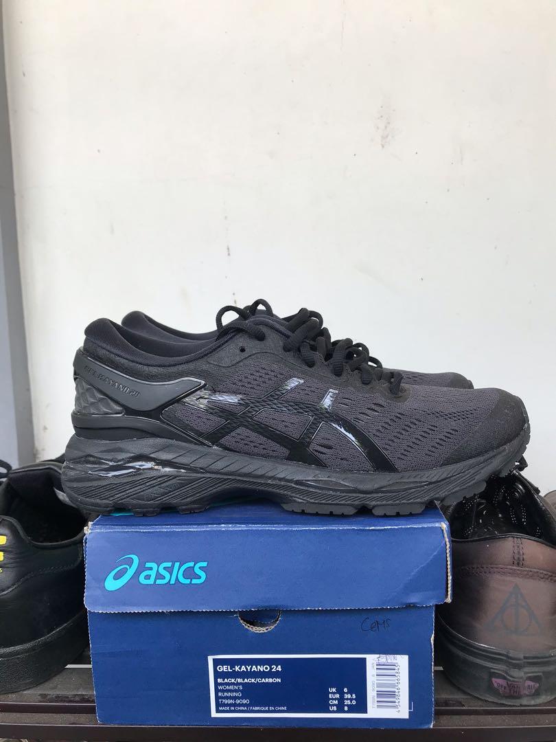 Asics gel kayano 24 hot sale black carbon