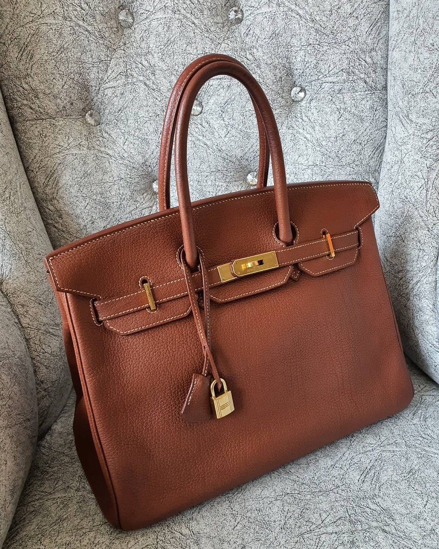 Hermes tan birkin bag clearance