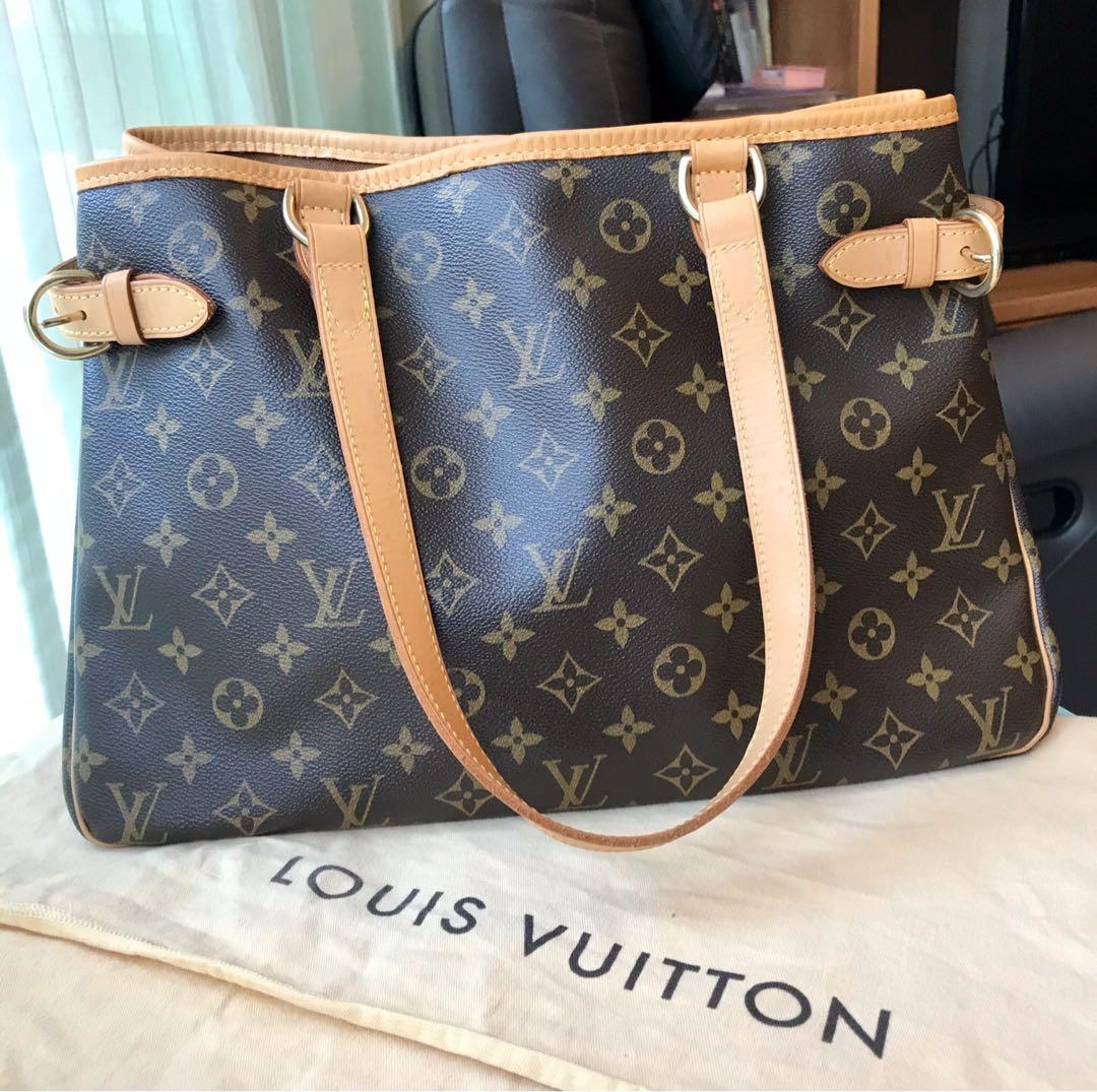 Authentic Louis Vuitton LV monogram Batignolles Horizontal work bag
