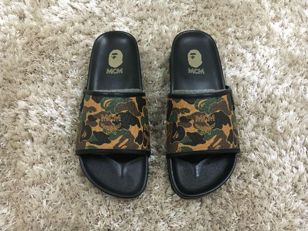 Bape mcm slides deals