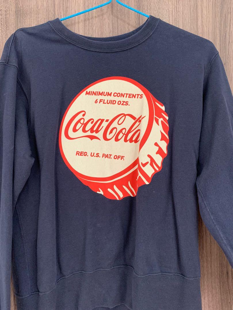 Blue coca cola sweatshirt sales