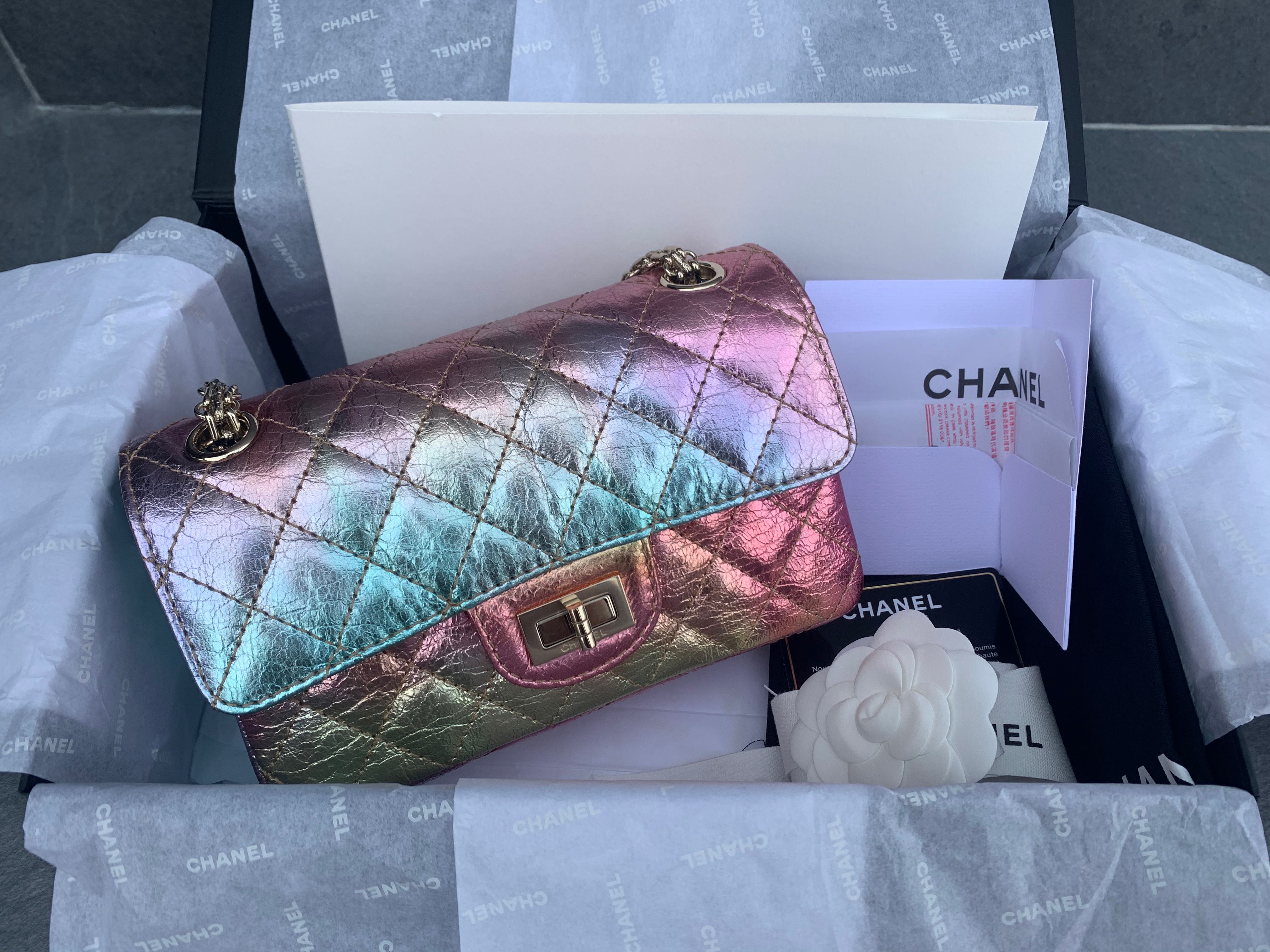 Chanel reissue rainbow sales