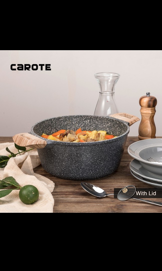 carote forged aluminum casseroles with s/s