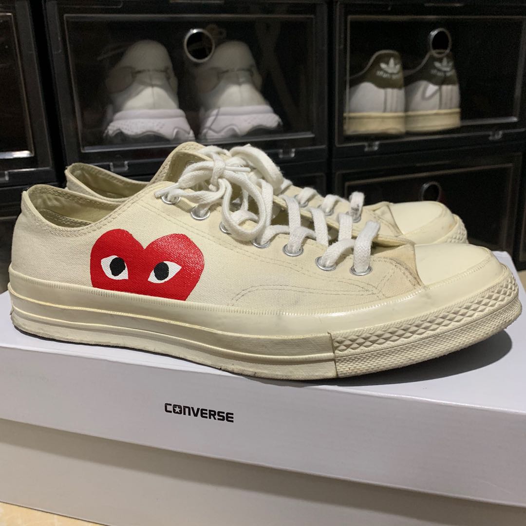 CDG Converse White Low