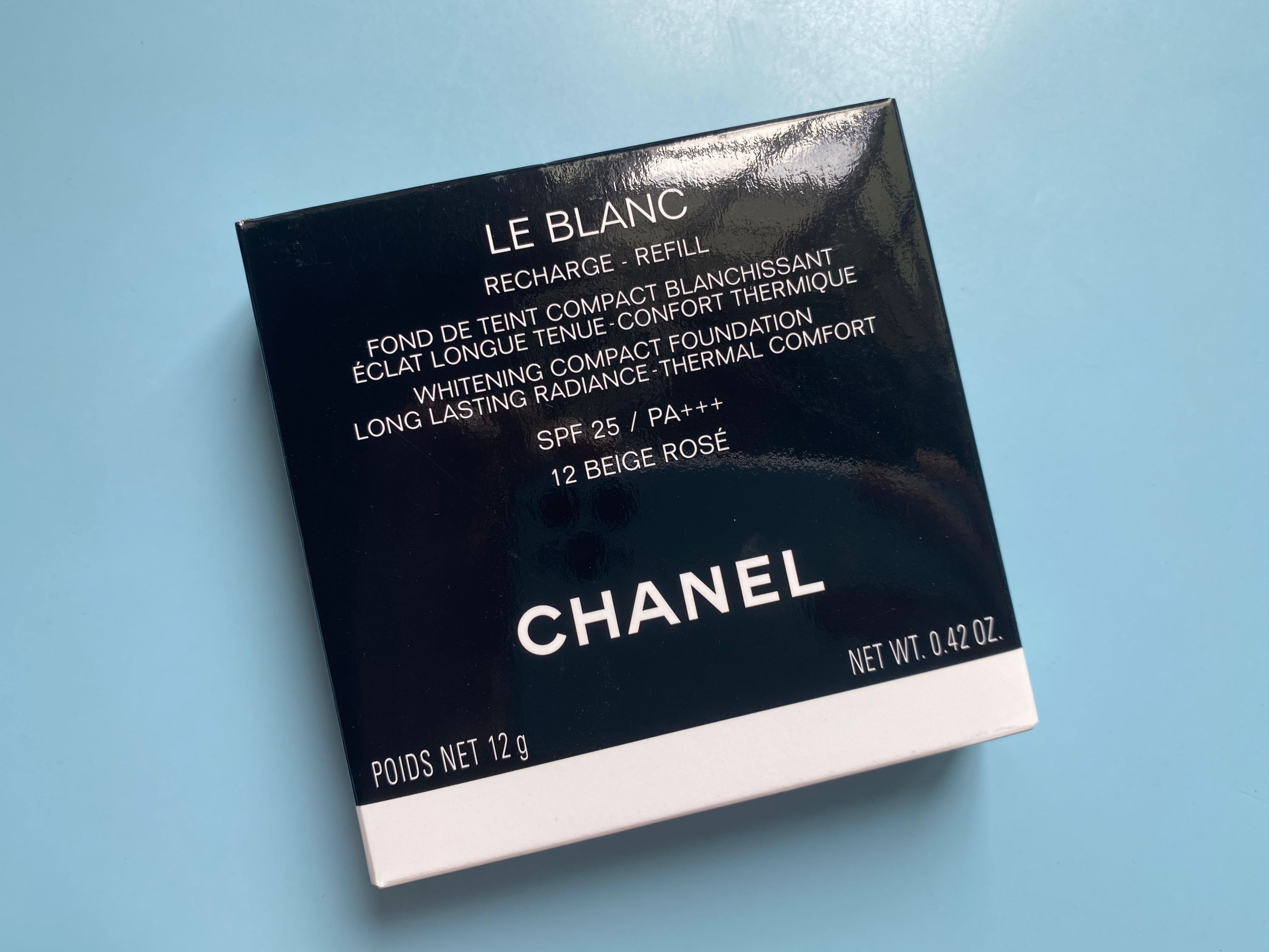 Chanel le Blanc whitening compact foundation refill (beige rose ...