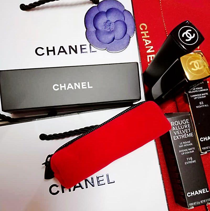 Chanel lipstick pouch Luxury Bags Wallets on Carousell