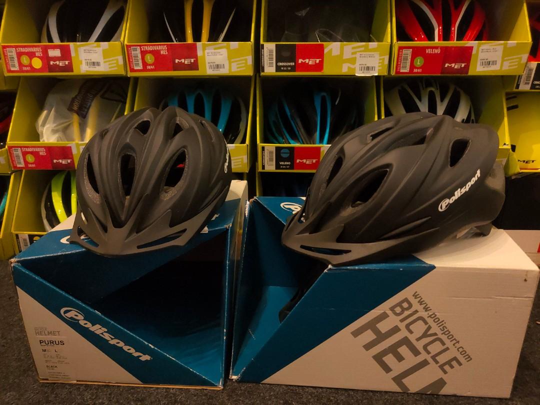 Clearance Polisport Bicycle Helmet Size M 52 58cm Bicycles Pmds Parts Accessories On Carousell