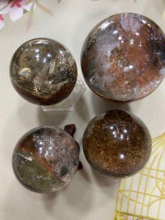Crystal garden quartz lodolite sphere crystal ball #serangoonMRT