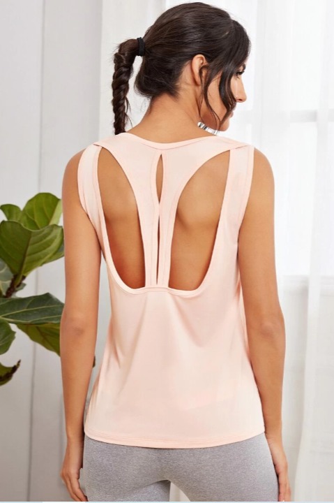 tank top with back cut out