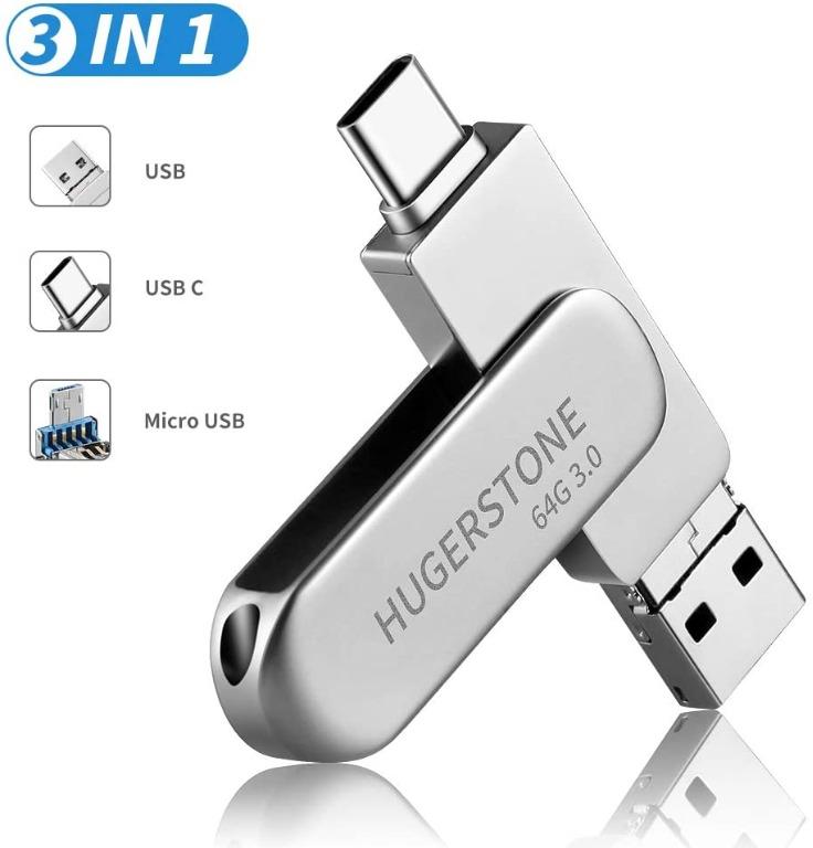 D0 Usb C Memory Stick Hugerstone Usb C Flash Drive Usb Stick 64gb 3 In 1