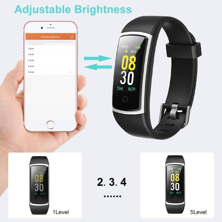 DBDZG YAMAY Fitness Tracker with Blood Pressure Monitor Heart Rate