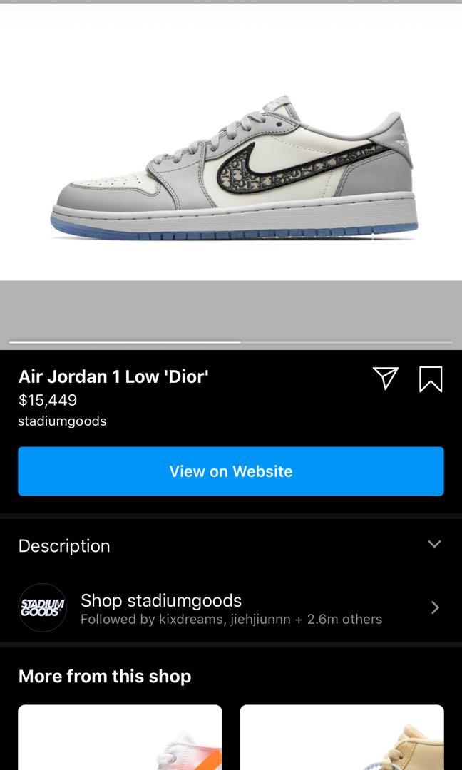 Jordan 1 dior stadium goods Clearance