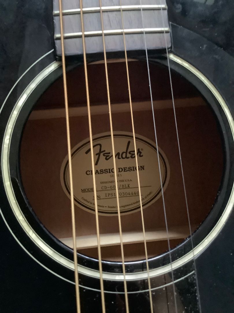 Fender shop cd60s black