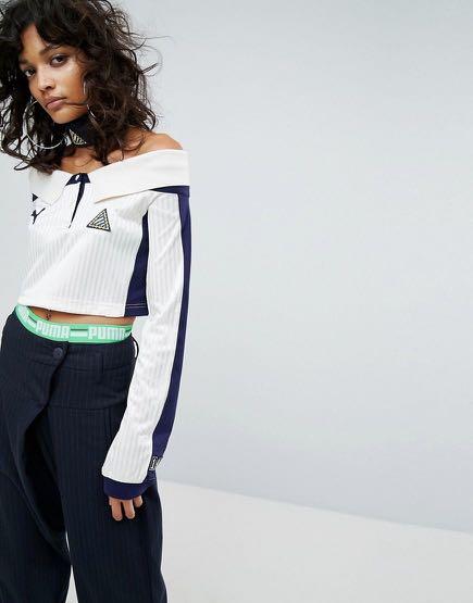 Puma off the shoulder sales top