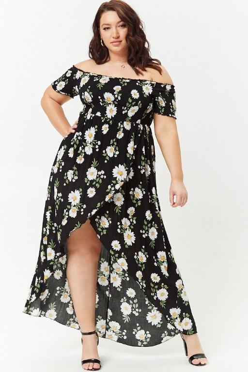 Forever 21 plus size black dress hot sale