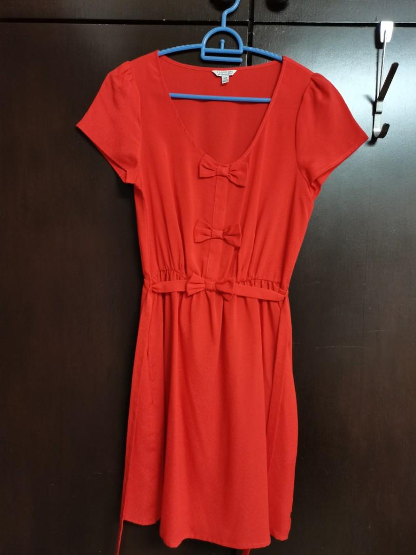 red summer dress forever 21