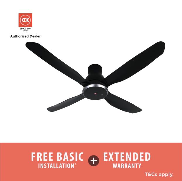 Free Standard Installation KDK W56WV 56" (140cm) Remote Controlled DC