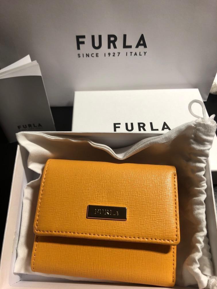 Furla clearance yellow wallet