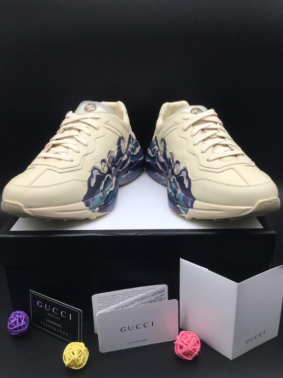 Men's rhyton leather sneaker with best sale wave