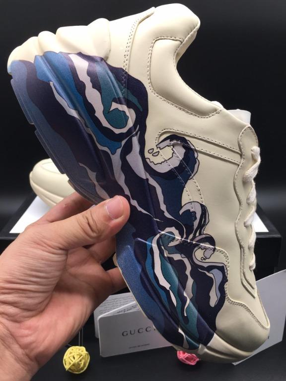Men's rhyton leather cheap sneaker with wave