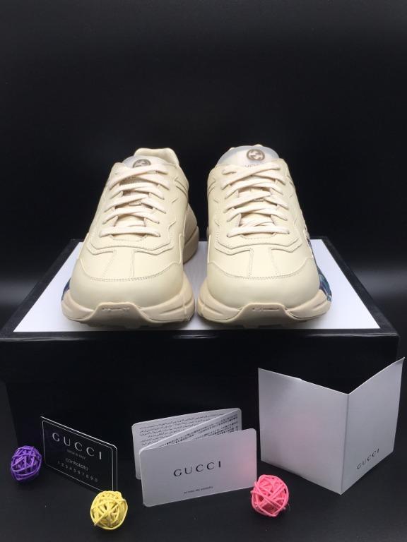 Men's rhyton leather sneaker with wave on sale