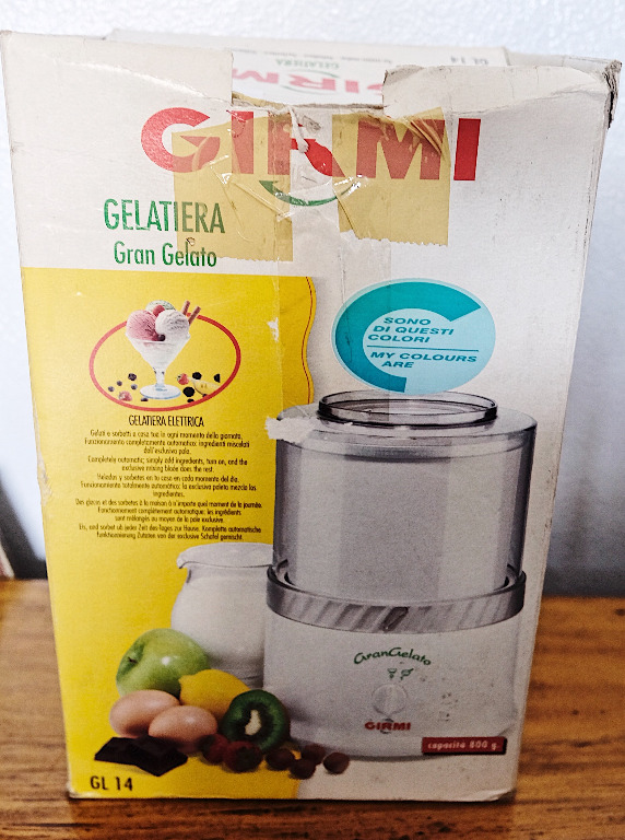 Girmi Ice Cream Maker GL14 TV Home Appliances Kitchen