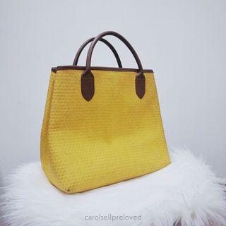 Hand Bag XL anyaman Yellow