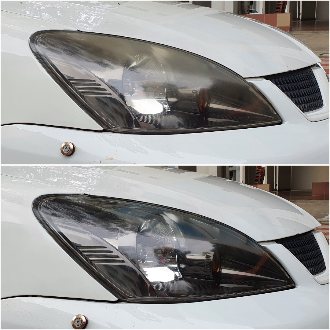Headlamp Restoration/Polish Service On (Mitsubishi Lancer CS3), Car ...