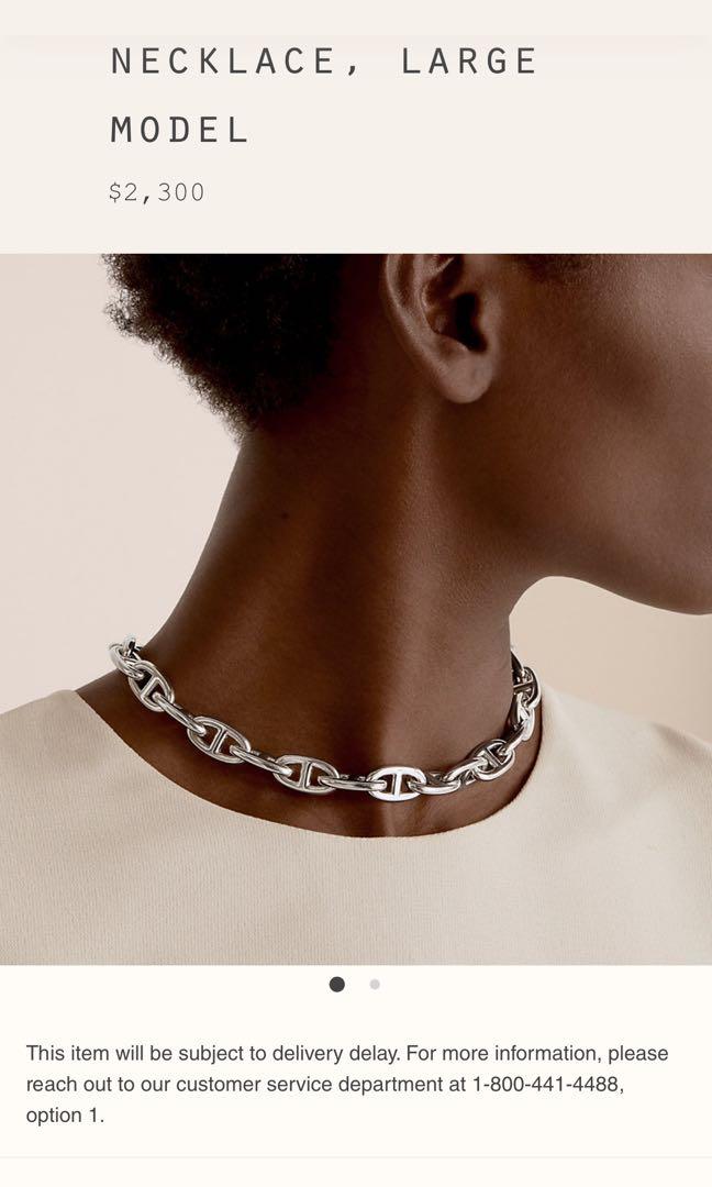 Chaine d'Ancre Enchainee necklace, small model | Hermès Canada
