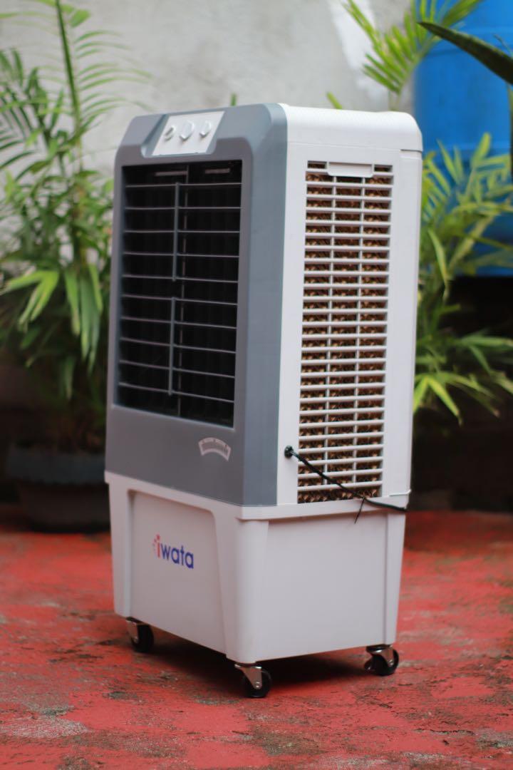 Iwata AIRBLASTERX Evaporative Air Cooler with 3 Fan Speed and Automatic Shut Off Water Pump