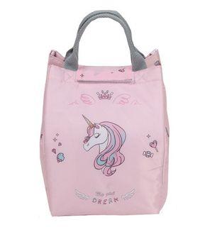 Japan sweet cute pink unicorn thermal insulated lunch bag cooler bag日本甘いかわいいピンクのユニコーン断熱ランチバッグクーラーバッグ