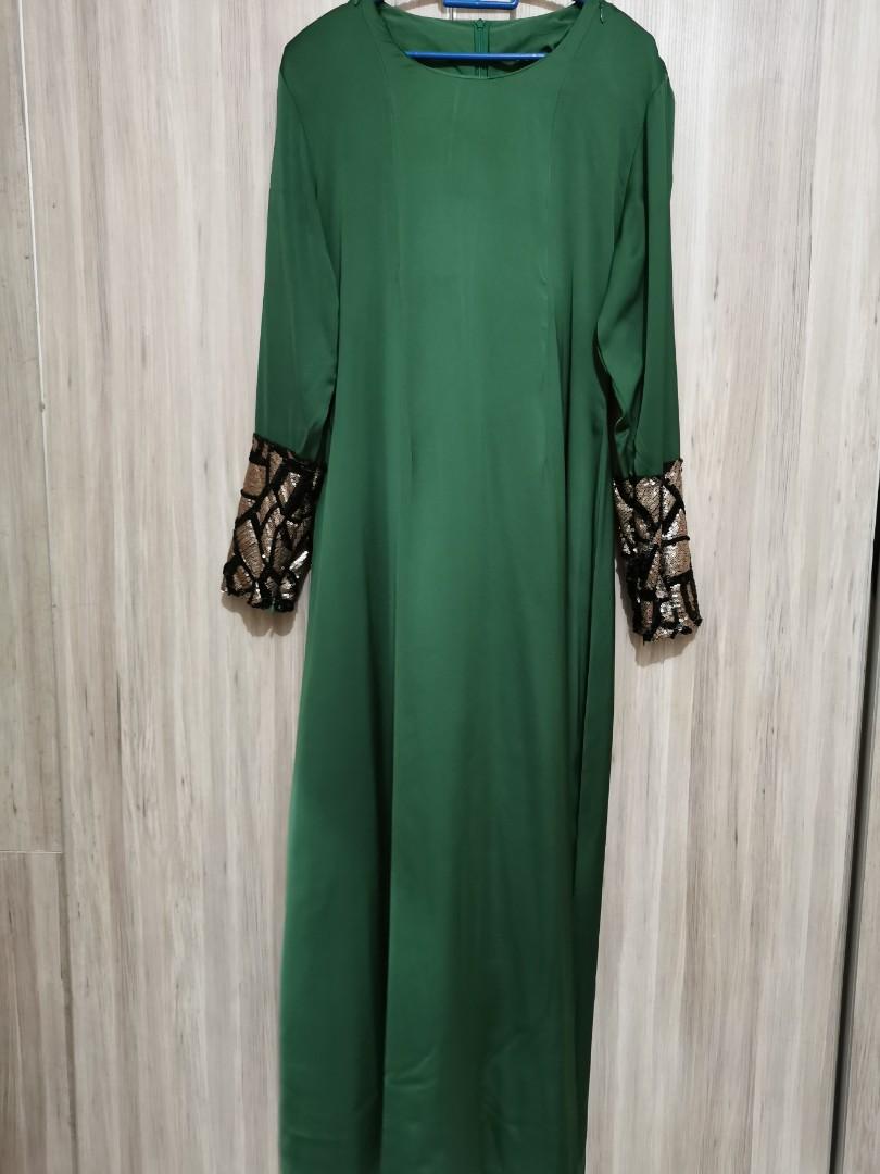hijau emerald dress
