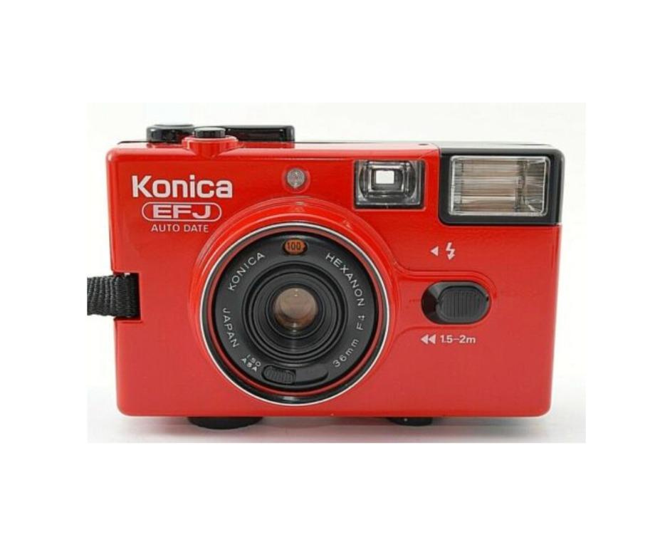 Konica EF-J Red (35mm Film Camera)