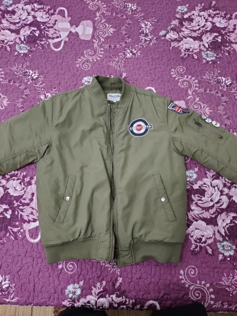 Lambretta Bomber Jacket Ma1 Olive Green Men S Fashion Clothes Outerwear On Carousell
