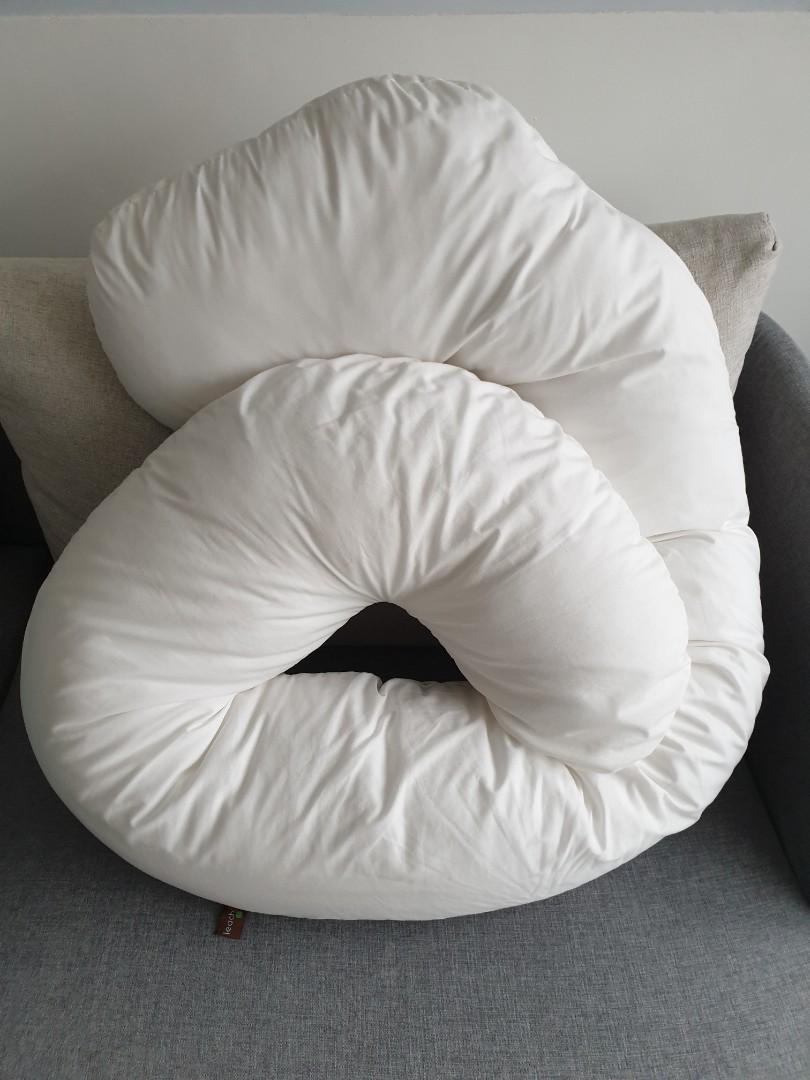 Leachco Snoogle Total Body Pillow, Ivory, Babies & Kids, Nursing