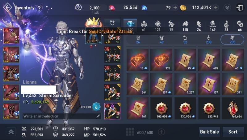 Lineage 2 Revolution Storm Screamer Lionna Server Video Gaming Gaming Accessories Game Gift Cards Accounts On Carousell