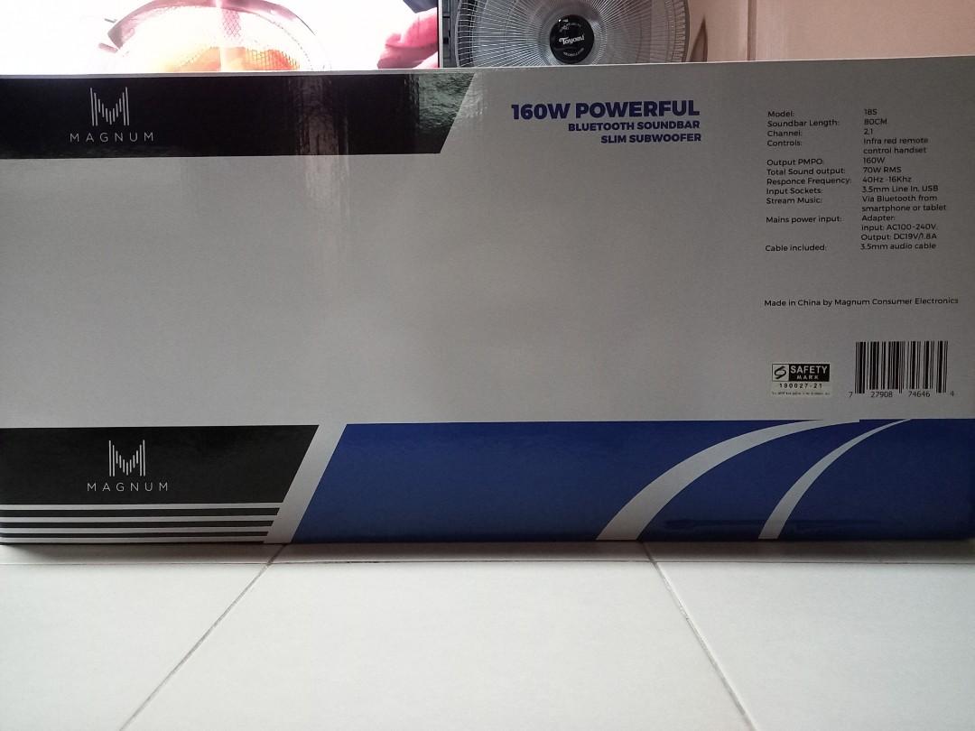 Magnum 160w soundbar online with subwoofer