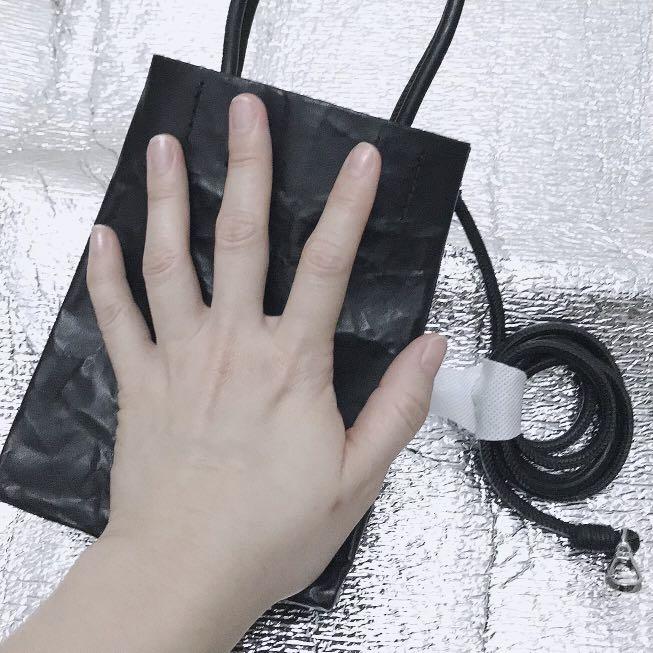 Mango wrinkled sales effect bag