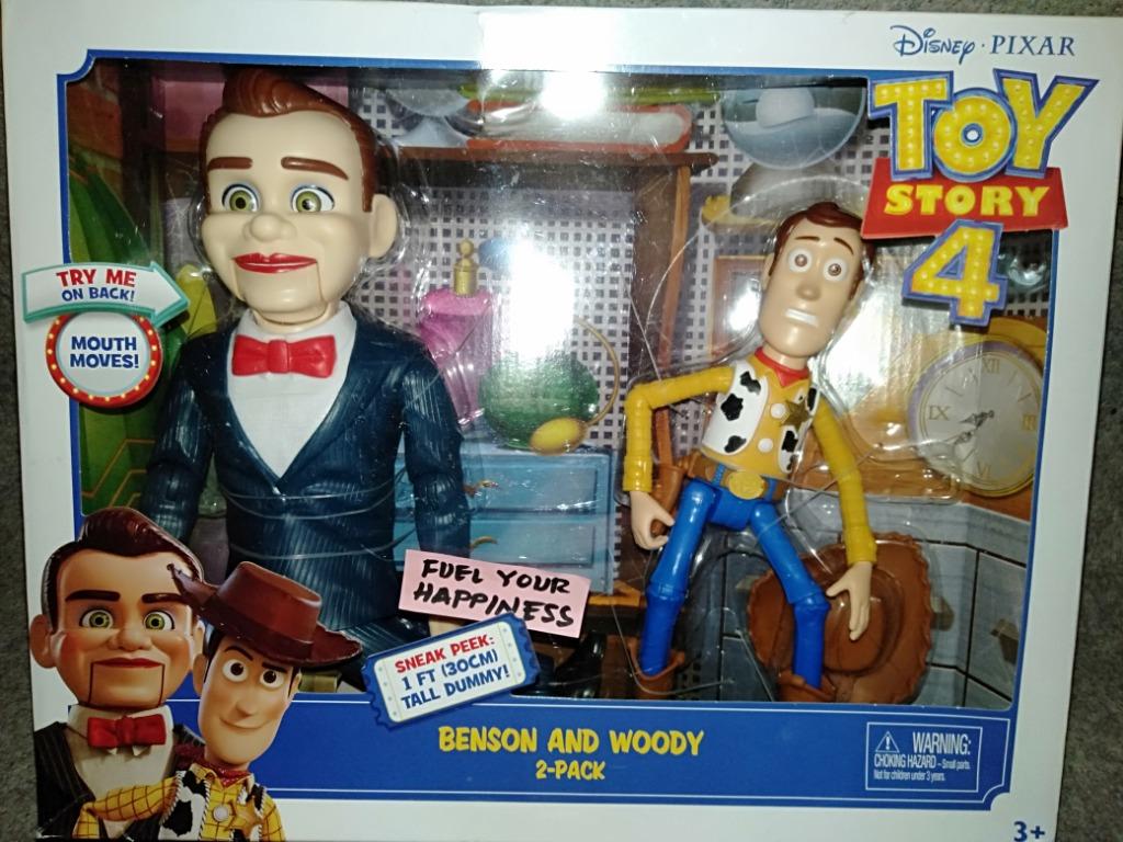Disney Pixar Toy Story 4 Benson and Woody Figures Mattel CHOP