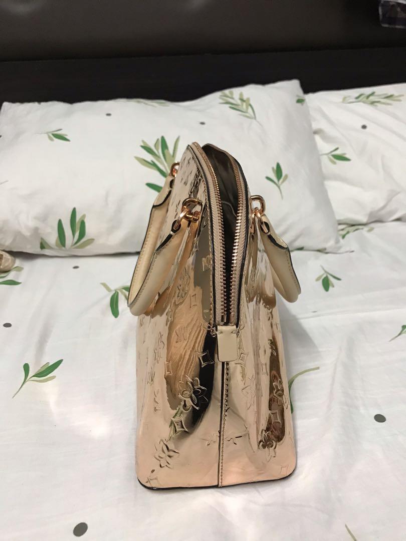 Michael kors emmy large dome outlet satchel rose gold